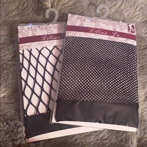 Fish net ankle socks